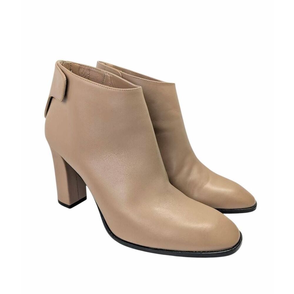 Via Spiga Aston Desert nude leather sleek capsule ankle boots booties womens 9